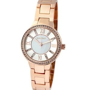Ellen Tracy Ladies Quartz Watch in rose gold